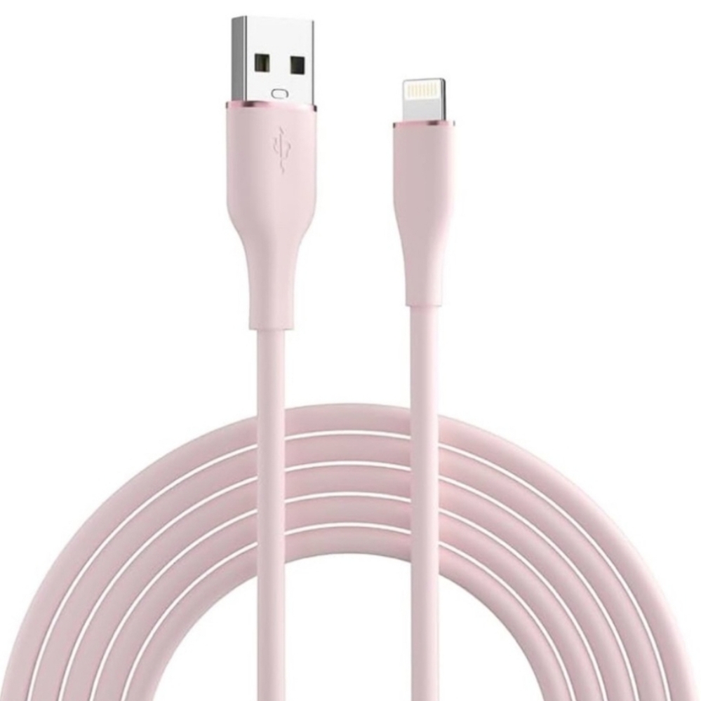 LAX 10 ft Light Pink Lightning Cable Apple Certified NIB. Charging Cable Charger